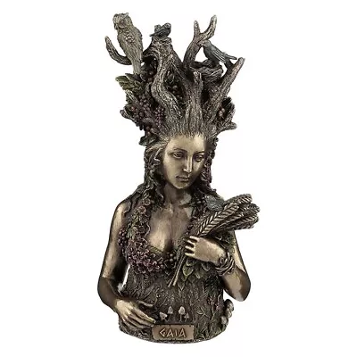 Fantasy Cold Cast Bronze Gaia Greek Primordial Goddess Of Earth Statue • $79.99