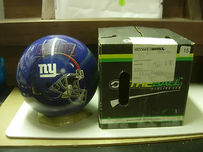 15# 2oz TW 2-3/8 NIB 2013 Style VIZ-A-BALL NFL NEW YORK GIANTS Bowling Ball 9A2 • $200