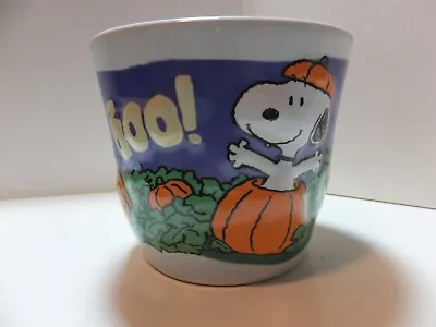 HALLMARK SNOOPY BOO HALLOWEEN Peanuts Gang Mug CUP Candy Dish Candle Holder • $4