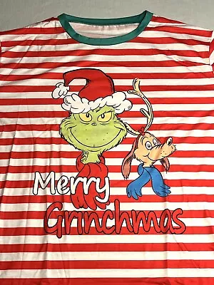 GRINCH Merry Christmas Men’s 3XL  Two-piece Long Sleeve Pajamas NEW • $20