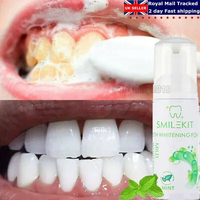 £6.95 • Buy Foam Toothpaste Tooth Stains Remove-Plaque Teeth Hygiene Whitening Oral Cleaning