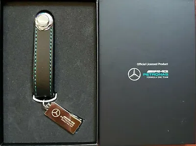 $49.99 • Buy Mercedes-Benz AMG Petronas F1 Leather Keychain | 2021-22 LIMITED EDITION