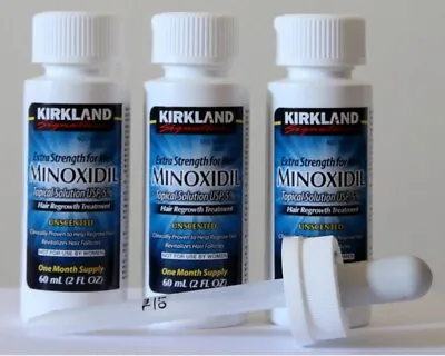 Kirkland Minoxidil 5% Extra Strength Men Hair Regrowth Solution 3 Month 04/2025 • $21.09