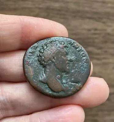 Roman  Imperial. Marcus Aurelius (161-180 A.d). Brass Sestertius. • £45