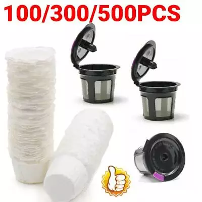 100/300/500Pcs Disposable-Paper Filters Cups Replacement For Keurig K-Cup Coffee • $4.13