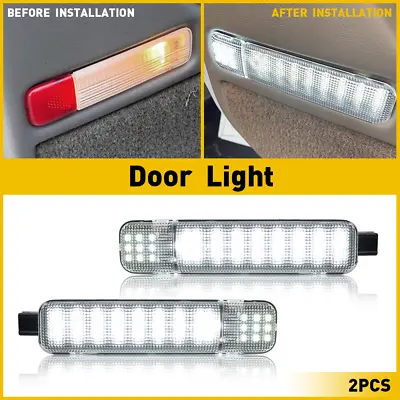 Pair LED Door Courtesy Light For Chevy Silverado Suburban Tahoe GMC Sierra Yukon • $15.19