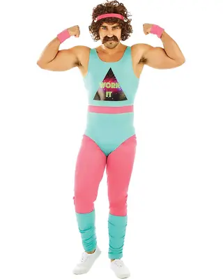 80s Fitness Instructor Mens Costume • $49.99