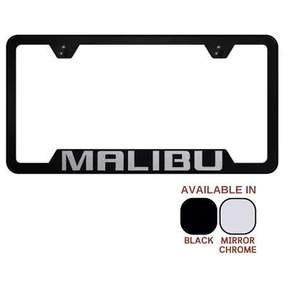 Chevrolet Malibu Laser Etched Logo Notched License Plate Frame Official Licensed • $37.95