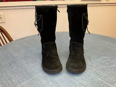 Ugg Australia Women 5195 Retro Cargo Pocket Tall Sheepskin Boots Shoes Sz 7 • $44.99