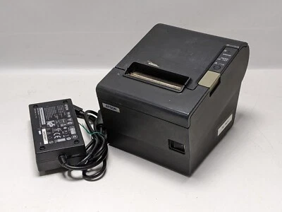 $84.99 • Buy Epson TM-T88IV POS Thermal Receipt Printer Model M129H + AC Adapter - Tested