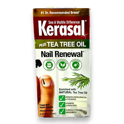 Kerasal Plus Tea Tree Oil Nail Renewal 0.33fl.oz./10ml New In Box • $16.50