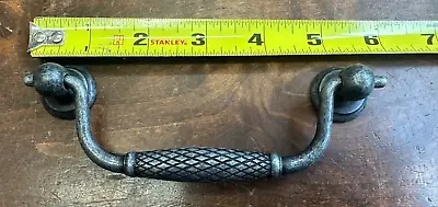 Qty 4 Hafele Pewter / Weathered Iron Cabinet Pull Handle 5-3/4  Long - Very Nice • $19.95