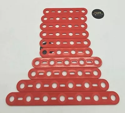 £9.99 • Buy MECCANO PIECES PART OF JUNIOR CONSTRUCTION Set SPARE PLASTIC Strips 1983 X10 