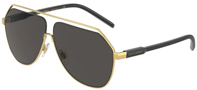 $273.90 • Buy Dolce & Gabbana GROS GRAIN DG 2266 Gold/Grey 63/9/145 Men Sunglasses