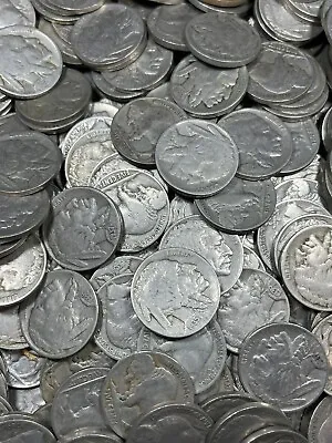 Lot Of 100 Mixed-Date Indian Head Buffalo Nickels - Full Dates & Problem Free • $83