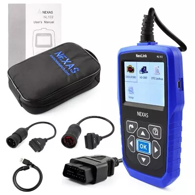 Nexas Nl102 Hd Heavy Duty Diesel Truck Diagnostic Scanner Tool Code Reader • $107