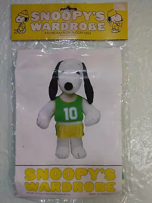 Vintage Snoopy's Wardrobe SPORTS OUTFIT Basketball Player Med 18  Plush NIP NOS • $25