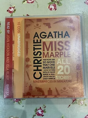 Miss Marple Complete Short Stories By Agatha Christie. Audiobook 10 CDS • £16