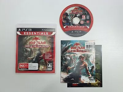 DEAD ISLAND GAME OF THE YEAR EDITION Sony PS3 Game COMPLETE & TESTED LIKE NEW • $12