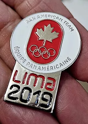 2019 LIMA  Pan Am Games Pan American CANADA COC  NOC NATIONAL COMMITTEE Pin • $14.53