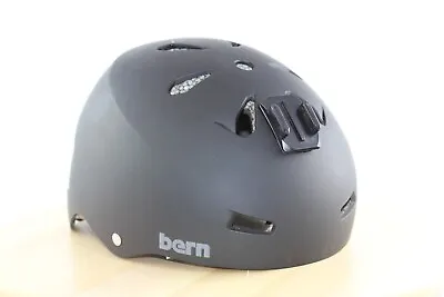 Bern Helmet Large Sink Fit Matte Black Unisex Multisport 59-62cm W/ GoPro Base • $42.73