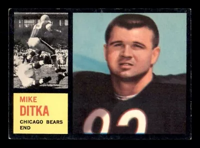 1962 Topps Football #17 Mike Ditka VG/EX - EX *e1 • $420