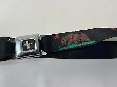 Buckle Down Seatbelt Belt California Bear Ford Mustang Men's Women's Adjustable • $15