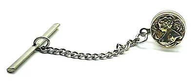 Vintage Tie Chain Mixed Metal Tones Gold Silver Womans Silhouette Classic Career • $11.24