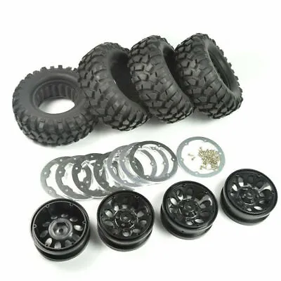£18.99 • Buy 1/10 Rc Rock Rubber Tire Crawler  Tyre 96mm For RC4WD D90 TAMIYA CC01 4pcs