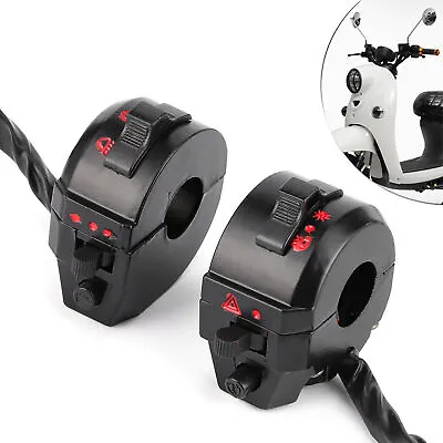 Motorcycle Handlebar Horn High Low Beam Turn Signal Switch Control Side • $16.15
