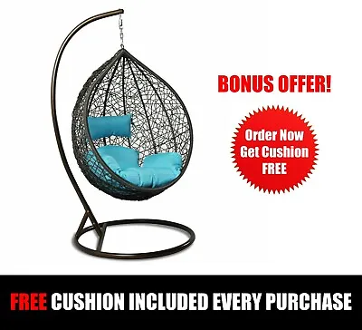 $259 • Buy Outdoor Hanging Egg Chair Balcony Furniture Cushion Patio Pod Relaxing SW76 MFP