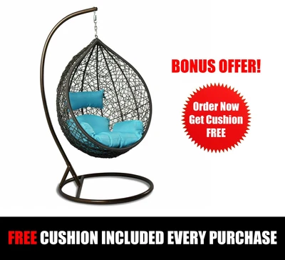 $259 • Buy Outdoor Hanging Egg Chair Balcony Furniture Cushion Patio Pod Relaxing SW76 MFP