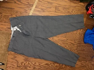 Men Dress Pants Joseph & Feiss Wool Blend Sz 38x32 Gray Straight (HOME21) • $14.44