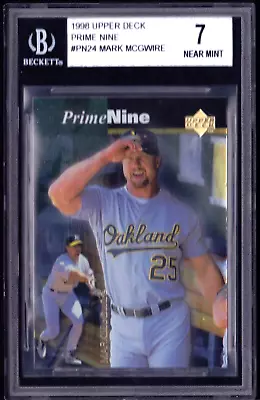 $10 GRADED / MARK McGWIRE / 1998 Upper Deck Prime Nine #PN24 BGS 7 FREE SHIPPING • $10