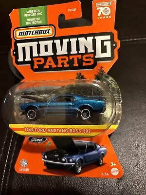 MATCHBOX MOVING PARTS 2/54 1969 Ford Mustang Boss 302 • $5.27