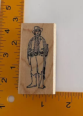 Cowboy With Rifle Rubber Stamp By Laser Cut • $6.16