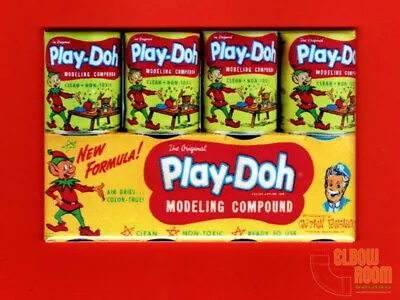 Play-Doh Modeling Clay Vintage Package Art 2x3  Fridge/locker Magnet 60s • $3.75