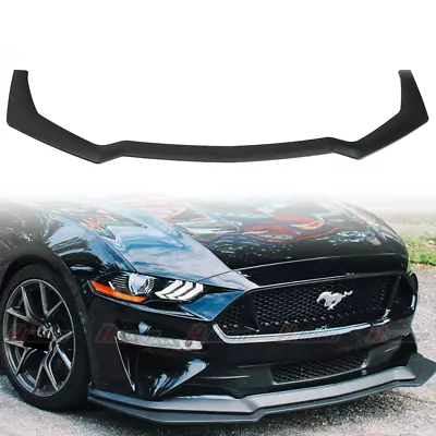 Fits 18-23 Ford Mustang GT Style Front Bumper Splitter Lip Unpainted PP US NEW • $51.99