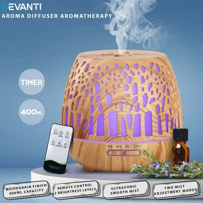 $37.14 • Buy Devanti Aroma Diffuser Aromatherapy Humidifier Essential Oil Ultrasonic Cool