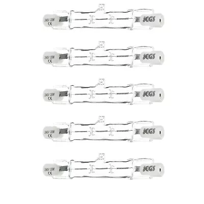 120W Tube Floodlight Lamps 78mm Linear Tungsten Halogen Light Bulbs X 5 • £6.75