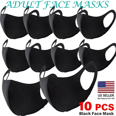 Lot Black Face Fashion Mask Washable Reusable Adult MASK US SELLER(12510 PCS) • $4.99