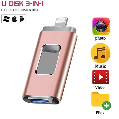 1TB 2TB USB 3.0 Flash Drive Pen Storage Memory Photo Thumb Stick For IPhone IPad • £7.15