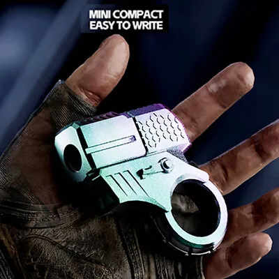 Metal Folding EDC Spinner Fidget Ring Hand Adult Toys Decompression Alloy Gun • £4.91