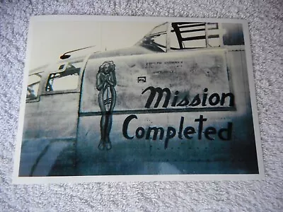 B-25 Mitchell With   Mission Completed   Nose Art. • $3.78