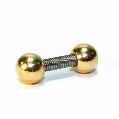 £5.80 • Buy M5 Stainless Threaded Rod  C/w 2 X 12mm Diameter Brass Balls Various Lengths