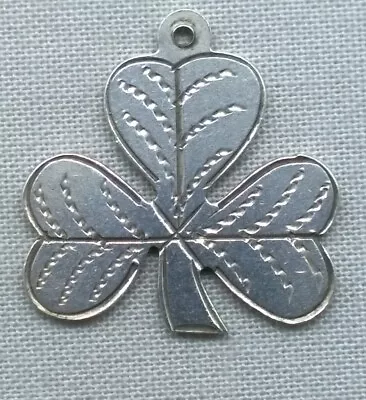 Vintage Sterling Silver Shamrock Charm Ireland Travel Souvenir Hallmarked 1965 • $12.95