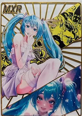 Hatsune Miku Vocaloid Goddess Story Waifu Metal Card MXR #184/200 • $10