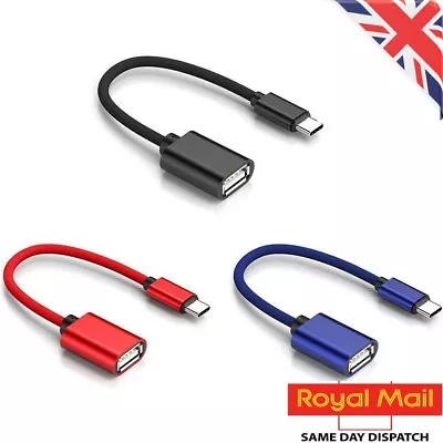 OTG Cable Type C Male To USB Female OTG Adapter Compatible With IPhone • £2.79