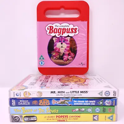 £7.95 • Buy Kids Childrens Classic TV 5 DVD Bundle | Bagpuss Mr. Men BFG Dr. Seuss Popeye
