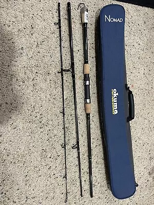 Tsunami 7’6” 3 Piece Travel Spinning Fishing Rod With Okuma  Nomad Case • $49.99